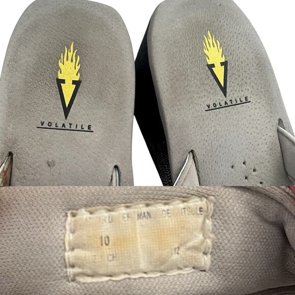 Volatile Wedge Sandals Size 10 Gray Silver Rhinestones, Summer, Spring, Tropical - Picture 7 of 7